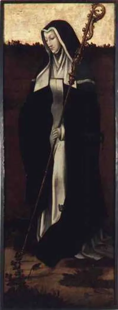 Darstellung der Gertrud von Nivelles